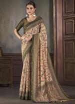 Natural Silk Multi Colour Casual Wear Printed Saree